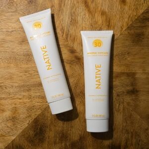 Native Mineral Suncare Zinc Oxide Sunscreen In SPF 30 - Twin  Pack